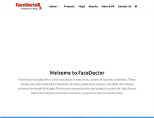 Tablet Screenshot of facedoctor.ca